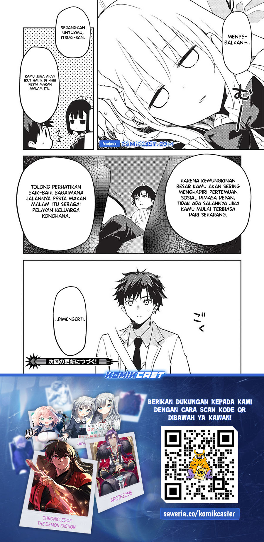 Saijo no Osewa ~Takane no Hana Darakena Meimon Kou de, Gakuin Ichi no Ojou-sama (Seikatsu Noryoku Kaimu) o Kagenagara Osewa suru Koto ni Narimashita~ Chapter 17 Gambar 23