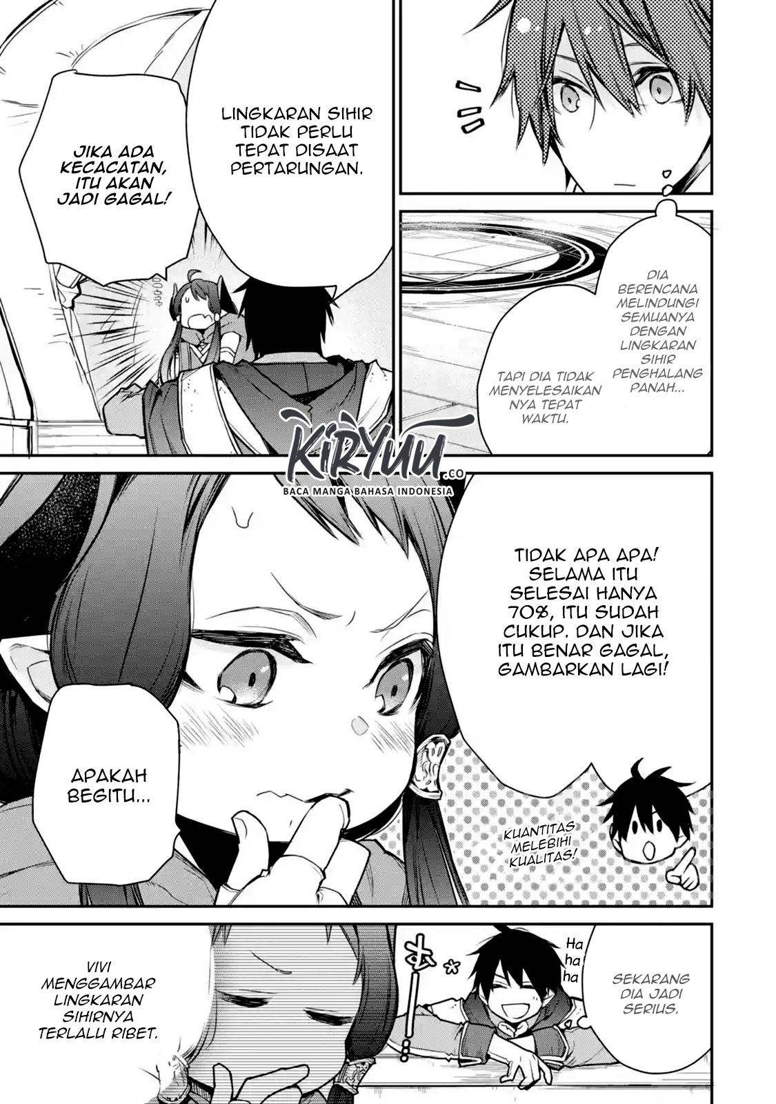 Saikyou no Madoshi. Hisa ni Ya wo Ukete Shimatta no de Inaka no Eihei ni Naru Chapter 08.2 Gambar 8