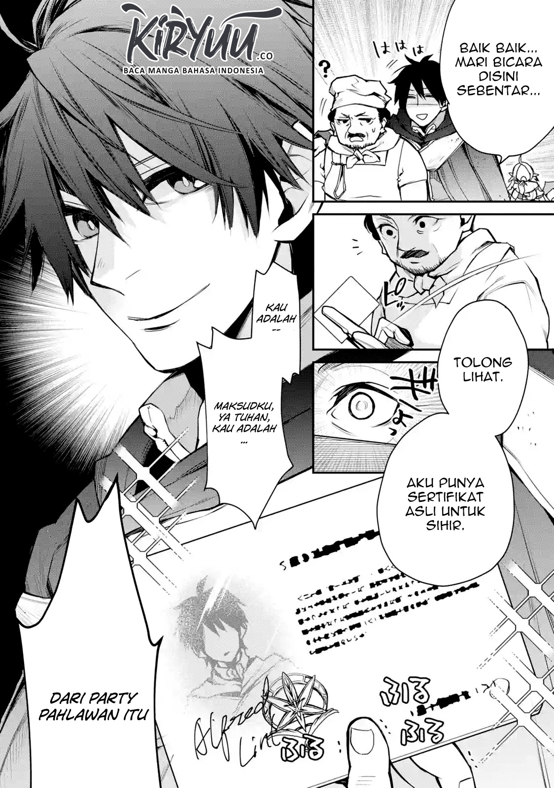 Saikyou no Madoshi. Hisa ni Ya wo Ukete Shimatta no de Inaka no Eihei ni Naru Chapter 08.3 Gambar 5