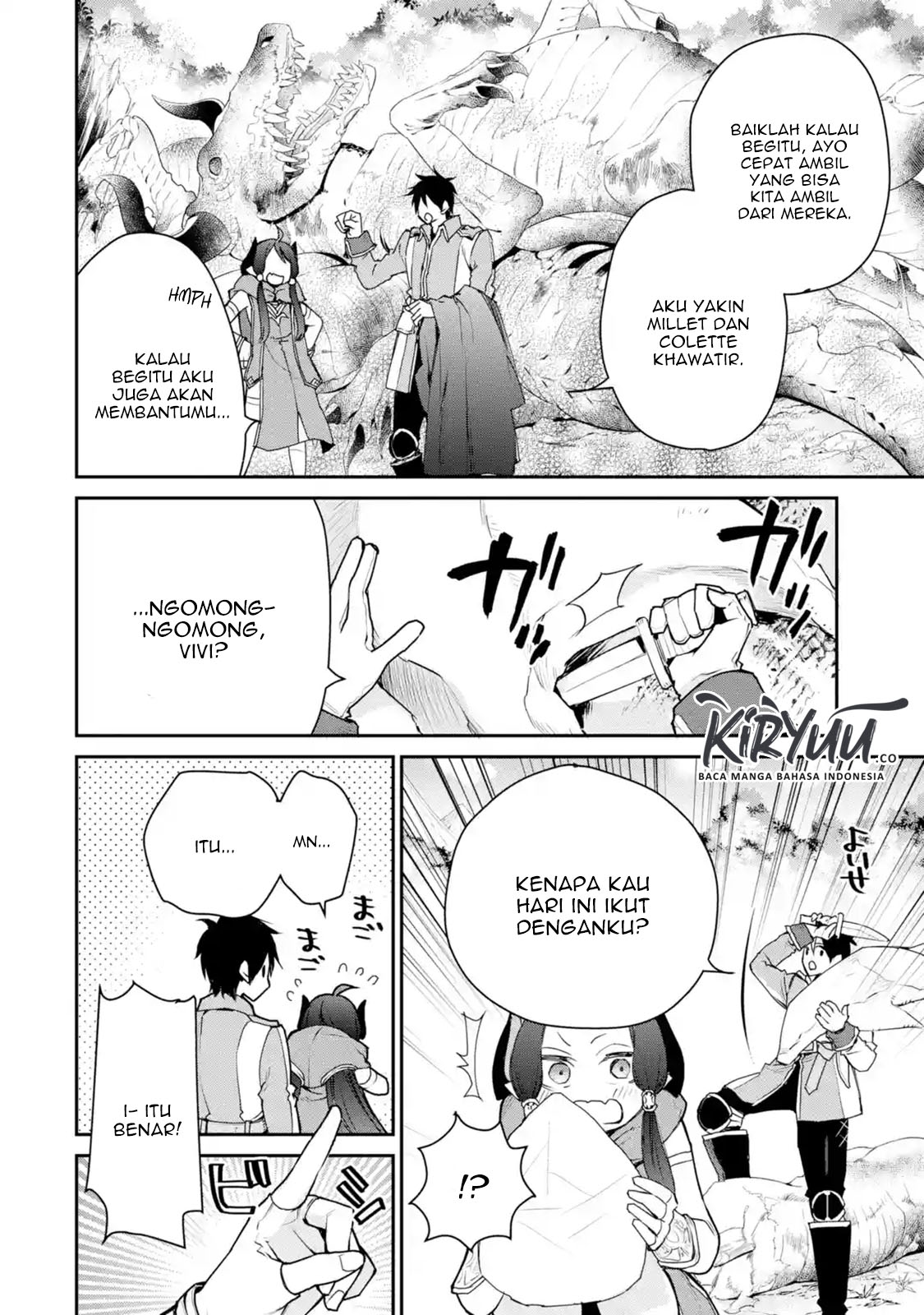 Saikyou no Madoshi. Hisa ni Ya wo Ukete Shimatta no de Inaka no Eihei ni Naru Chapter 13.1 Gambar 5