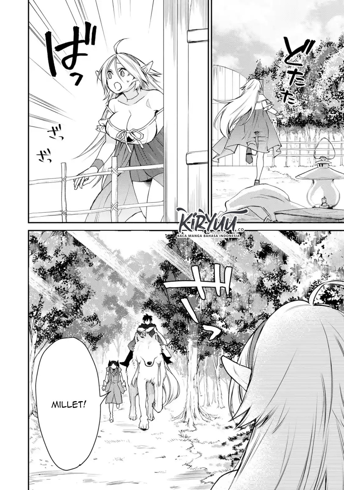 Saikyou no Madoshi. Hisa ni Ya wo Ukete Shimatta no de Inaka no Eihei ni Naru Chapter 13.1 Gambar 9