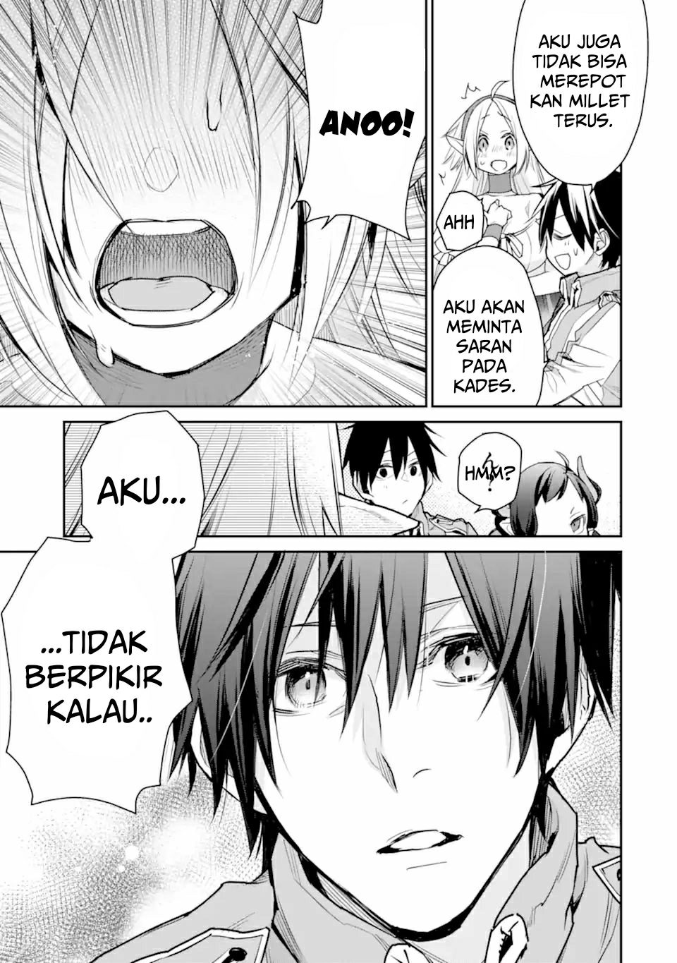 Saikyou no Madoshi. Hisa ni Ya wo Ukete Shimatta no de Inaka no Eihei ni Naru Chapter 26.2 Gambar 12
