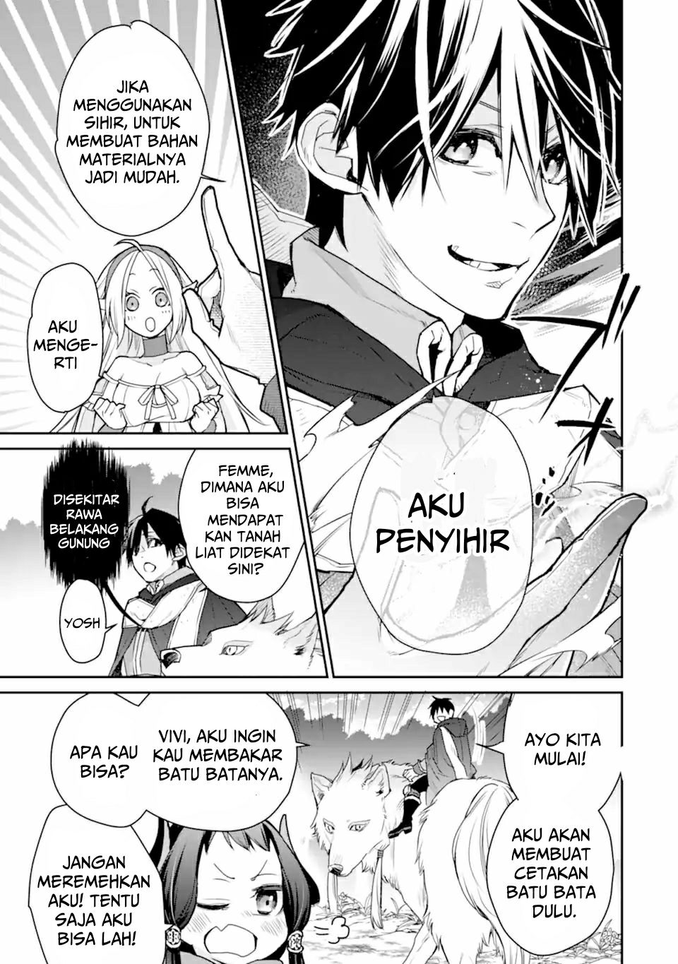 Saikyou no Madoshi. Hisa ni Ya wo Ukete Shimatta no de Inaka no Eihei ni Naru Chapter 27.1 Gambar 17
