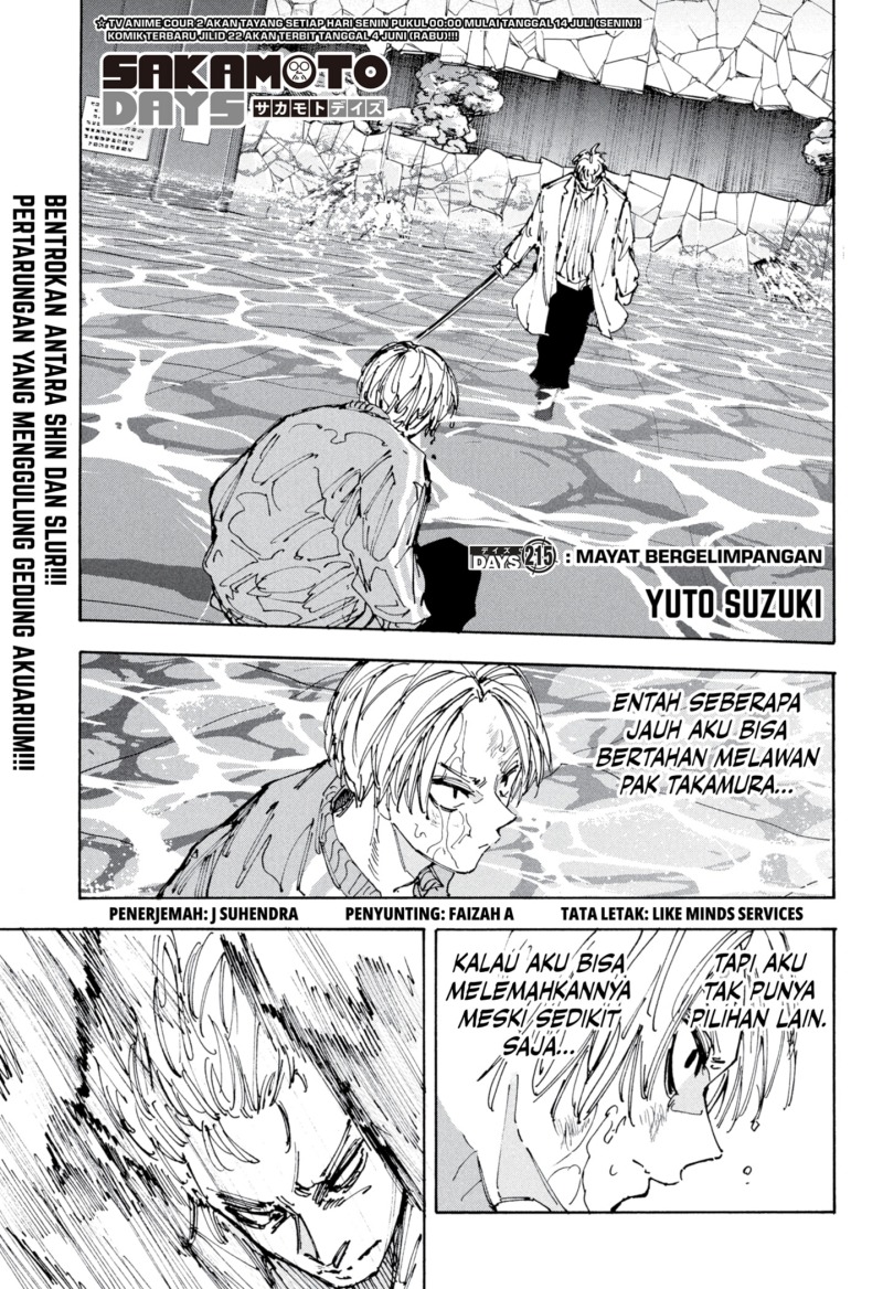 Sakamoto Days Chapter 215 Gambar 1