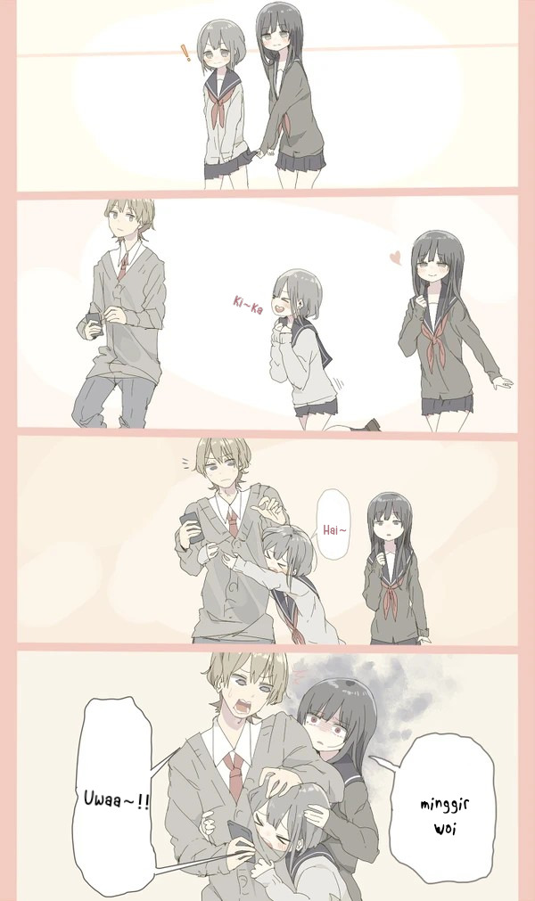 Senpai 4koma. Chapter 04 Gambar 1