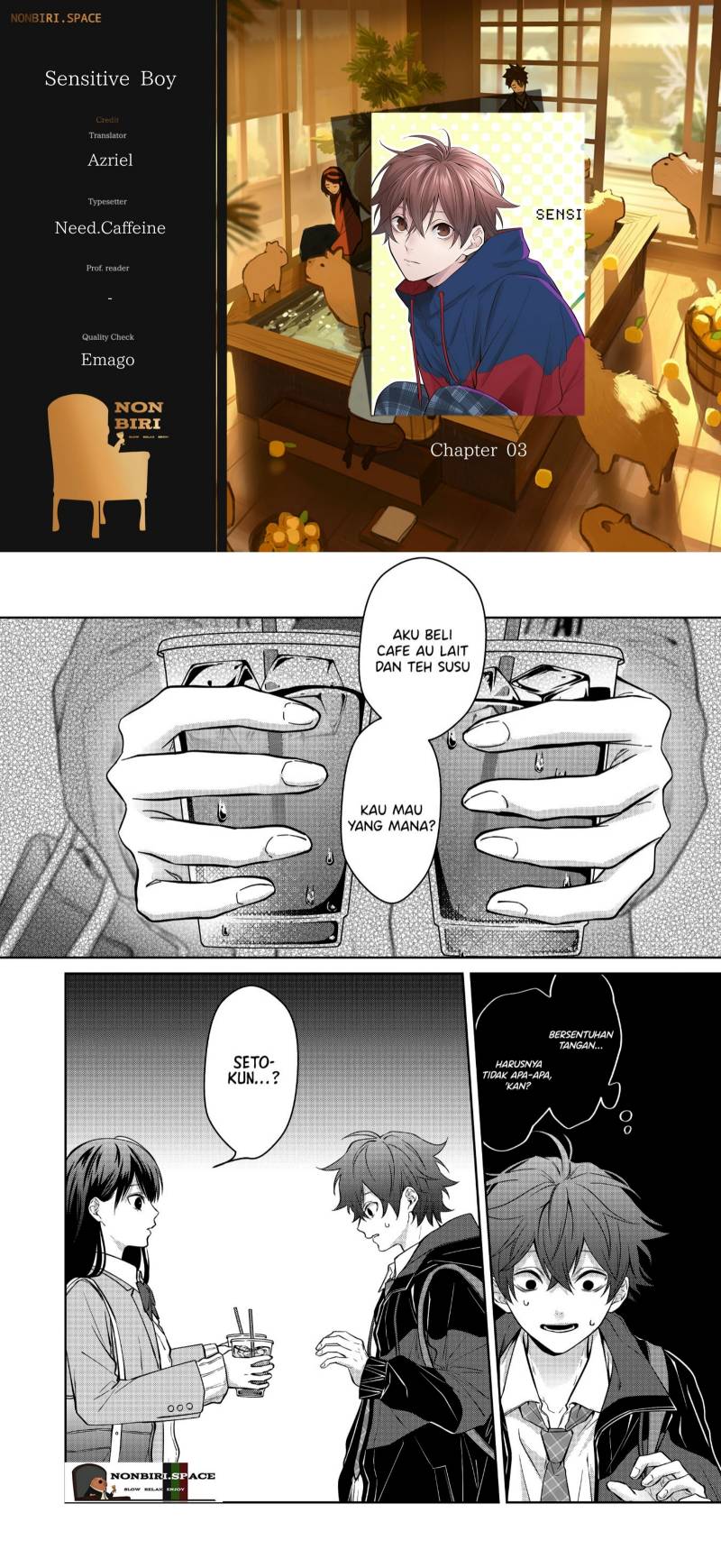 Sensitive Boy Chapter 03 Gambar 1