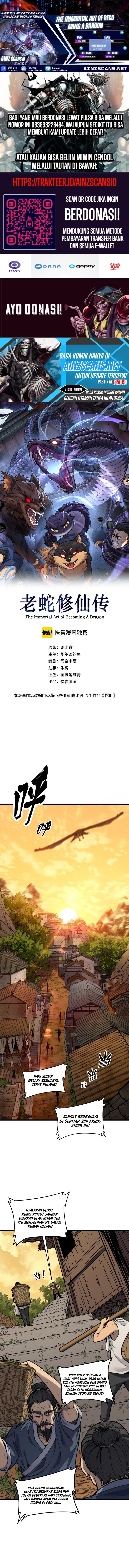 Serpent Ancestor (Snake Immortal: The Tale of a Snake’s Cultivation to Immortality) Chapter 01 Gambar 1