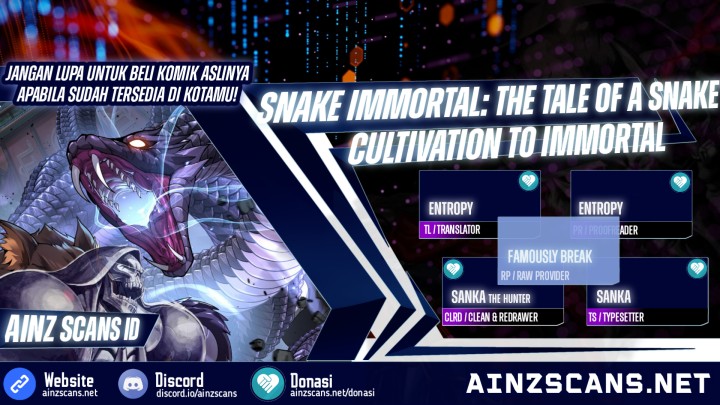 Serpent Ancestor (Snake Immortal: The Tale of a Snake’s Cultivation to Immortality) Chapter 15 Gambar 1