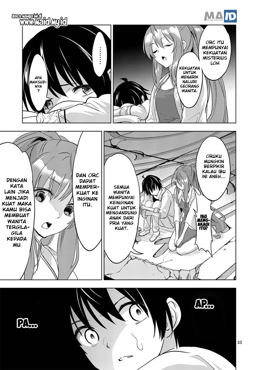 Shijou Saikyou Orc-san no Tanoshii Tanetsuke Harem Zukuri Chapter 01 Gambar 35