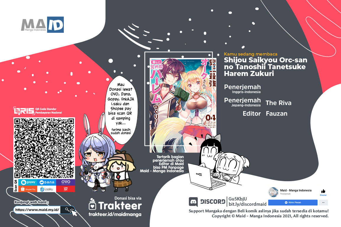 Shijou Saikyou Orc-san no Tanoshii Tanetsuke Harem Zukuri Chapter 40 Gambar 1