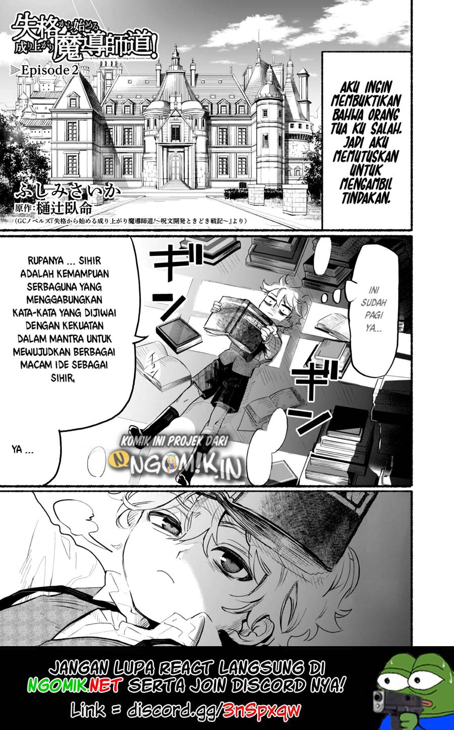 Shikkaku kara Hajimeru Nariagari Madou Shidou! Chapter 02 Gambar 2