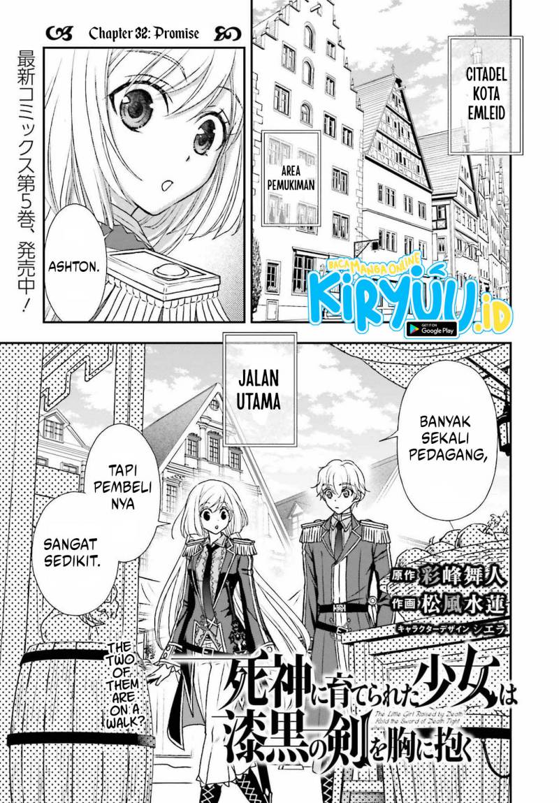 Shinigami ni Sodaterareta Shoujo wa Shikkoku no Tsurugi wo Mune ni Idaku Chapter 32 Gambar 2
