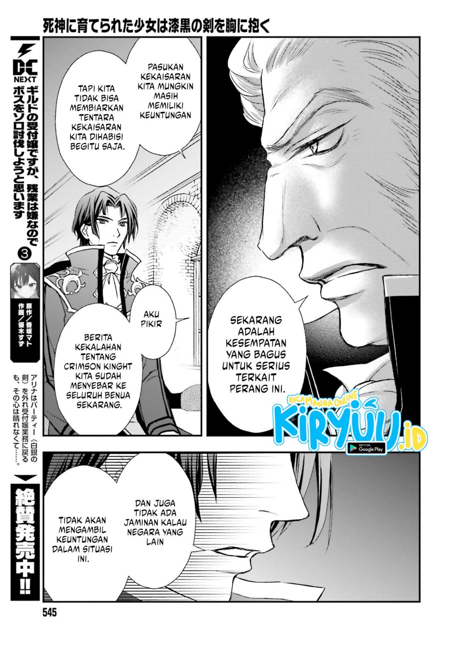 Shinigami ni Sodaterareta Shoujo wa Shikkoku no Tsurugi wo Mune ni Idaku Chapter 39 Gambar 18