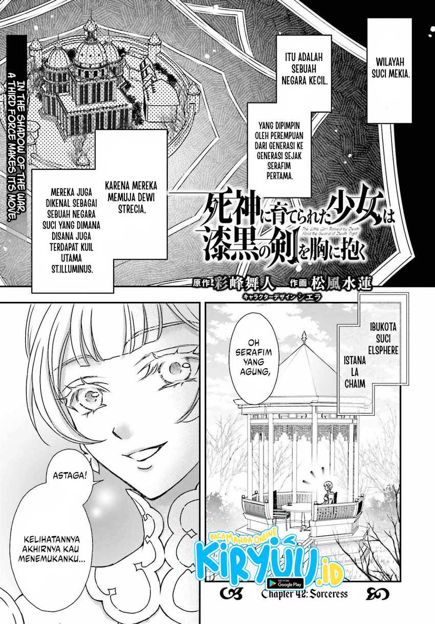 Shinigami ni Sodaterareta Shoujo wa Shikkoku no Tsurugi wo Mune ni Idaku Chapter 42 Gambar 2
