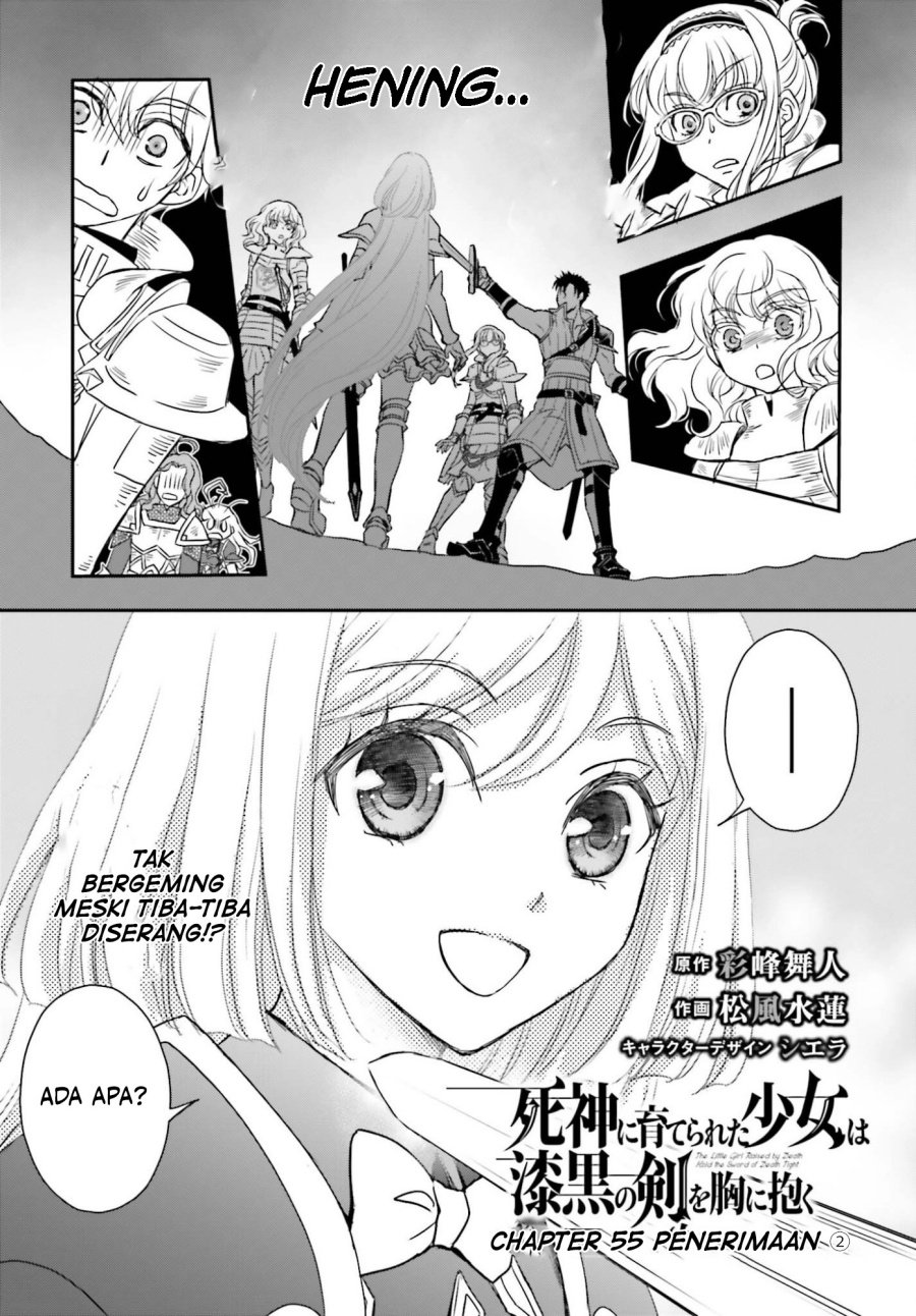 Shinigami ni Sodaterareta Shoujo wa Shikkoku no Tsurugi wo Mune ni Idaku Chapter 55.2 Gambar 2