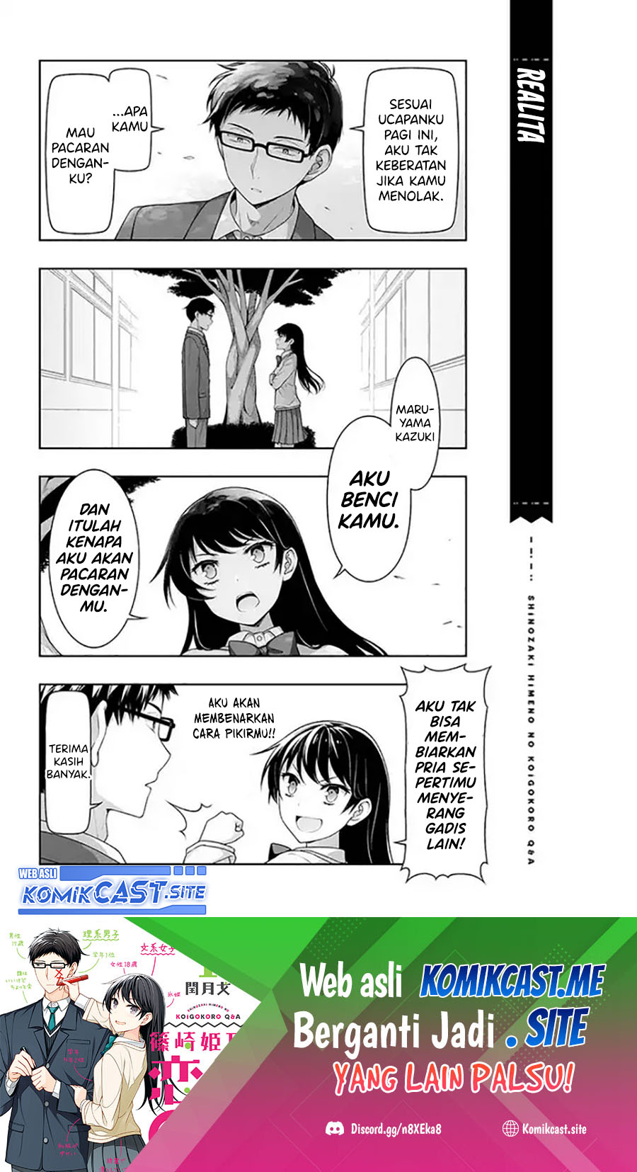 Shinozaki Himeno’s Love Q&A Chapter 02 Gambar 14