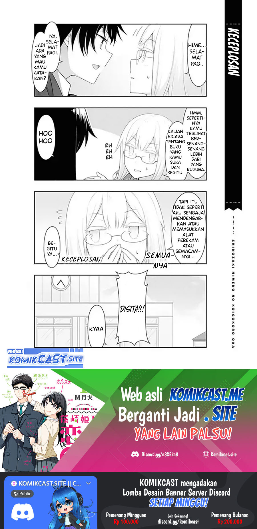 Shinozaki Himeno’s Love Q&A Chapter 10 Gambar 15