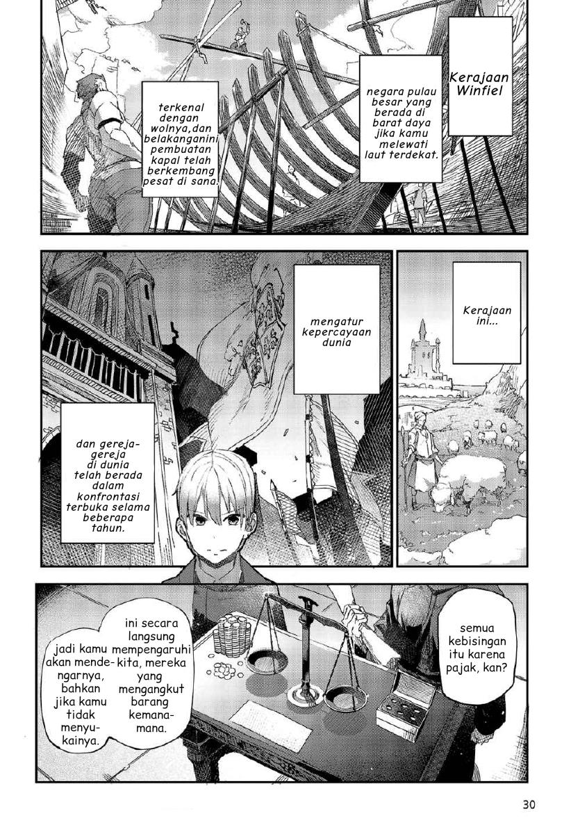 Shinsetsu Ookami to Koushinryou: Ookami to Youhishi Chapter 01 Gambar 27