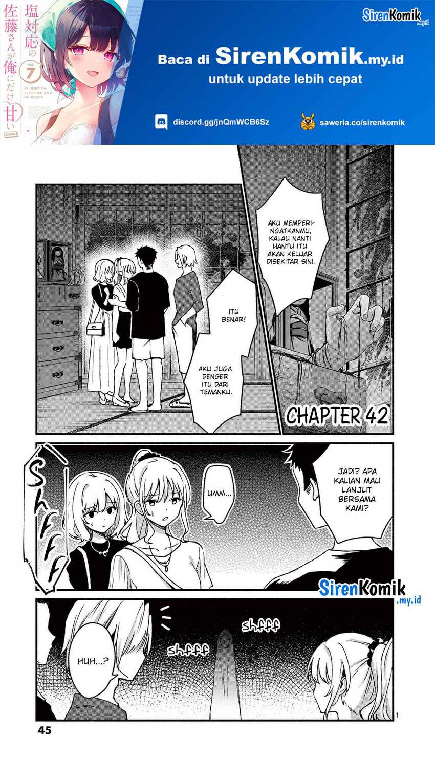 Shiotaiou no Sato-san ga Ore ni dake Amai Chapter 42 Gambar 2