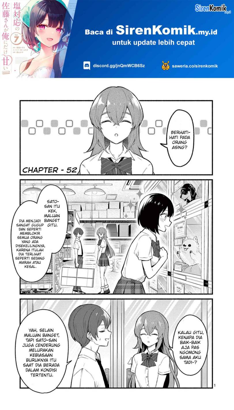 Shiotaiou no Sato-san ga Ore ni dake Amai Chapter 52 Gambar 2