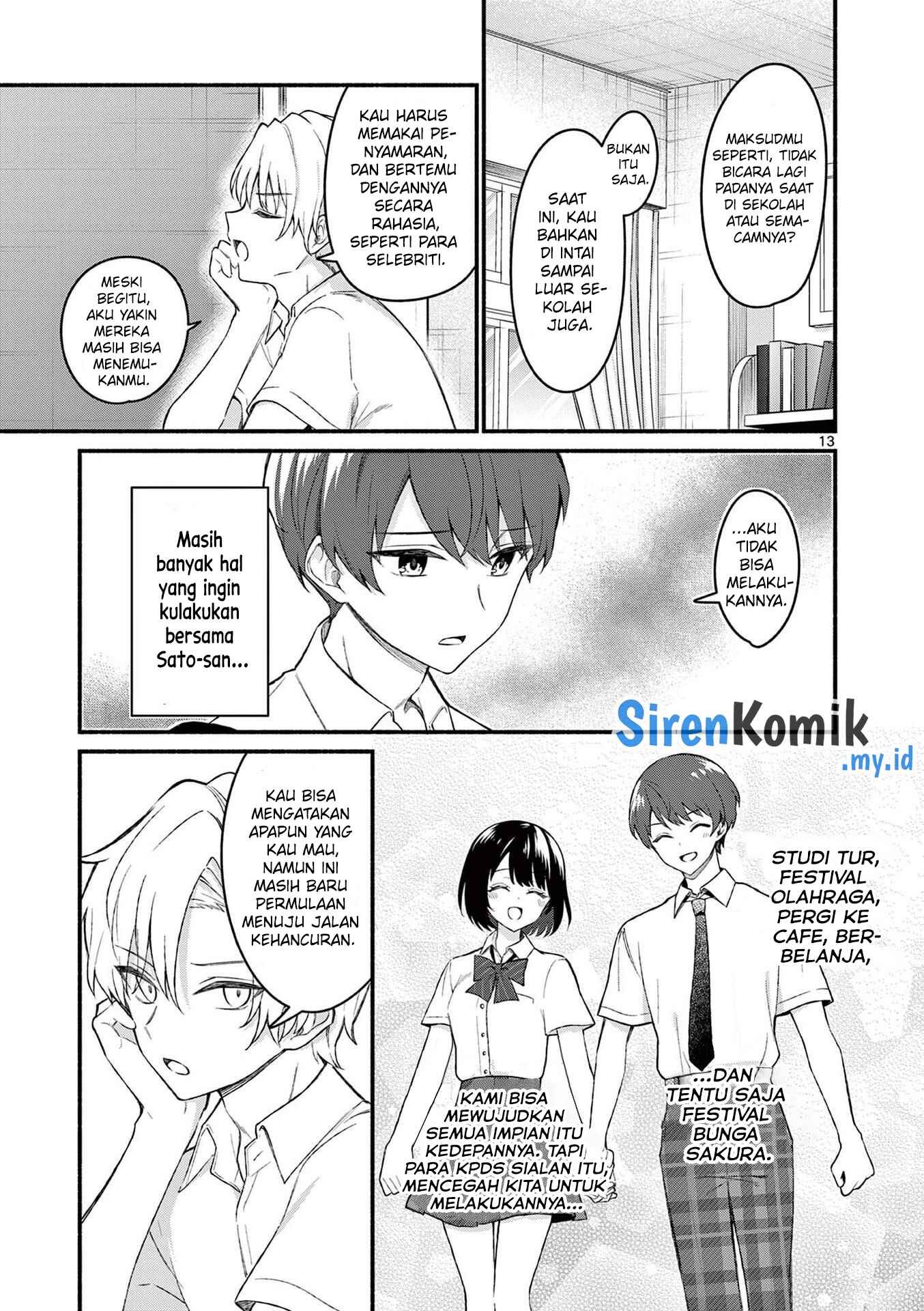 Shiotaiou no Sato-san ga Ore ni dake Amai Chapter 55 Gambar 14