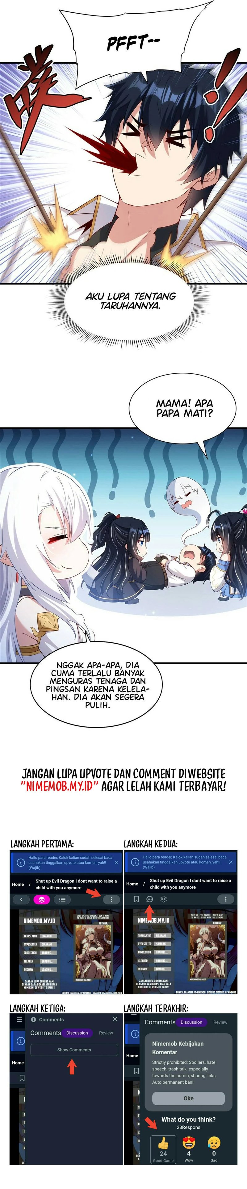 Shut Up, Evil Dragon! I don’t want to raise a child with you anymore Chapter 24 Gambar 19
