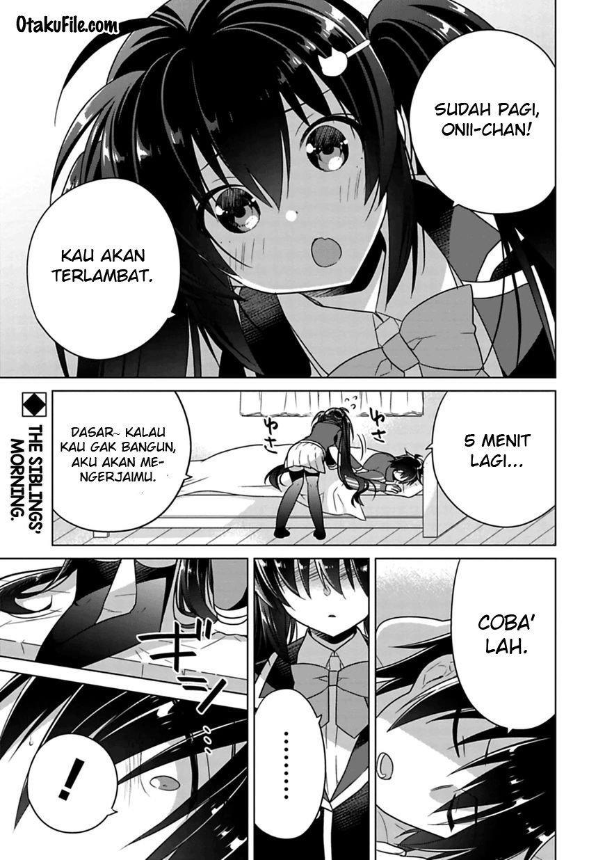 Siscon Ani to Brocon Imouto ga Shoujiki ni Nattara Chapter 03 Gambar 1