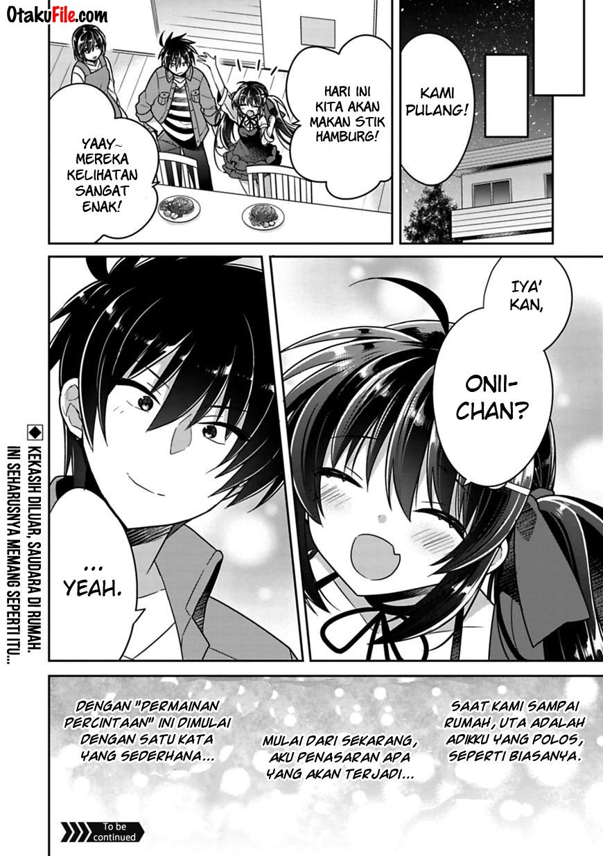 Siscon Ani to Brocon Imouto ga Shoujiki ni Nattara Chapter 07.1 Gambar 14