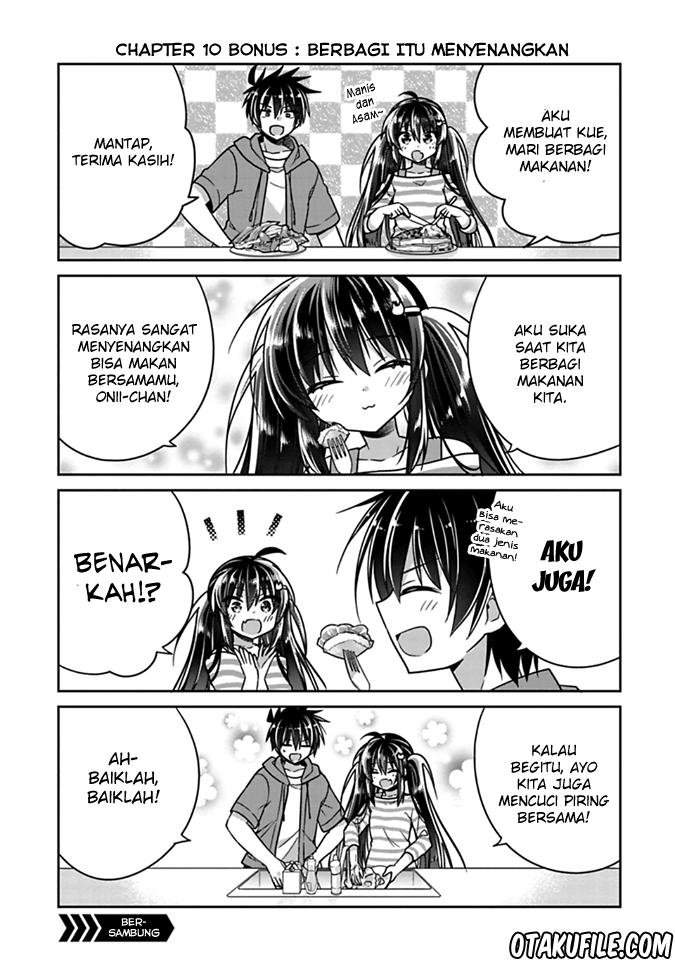Siscon Ani to Brocon Imouto ga Shoujiki ni Nattara Chapter 10.1 Gambar 1