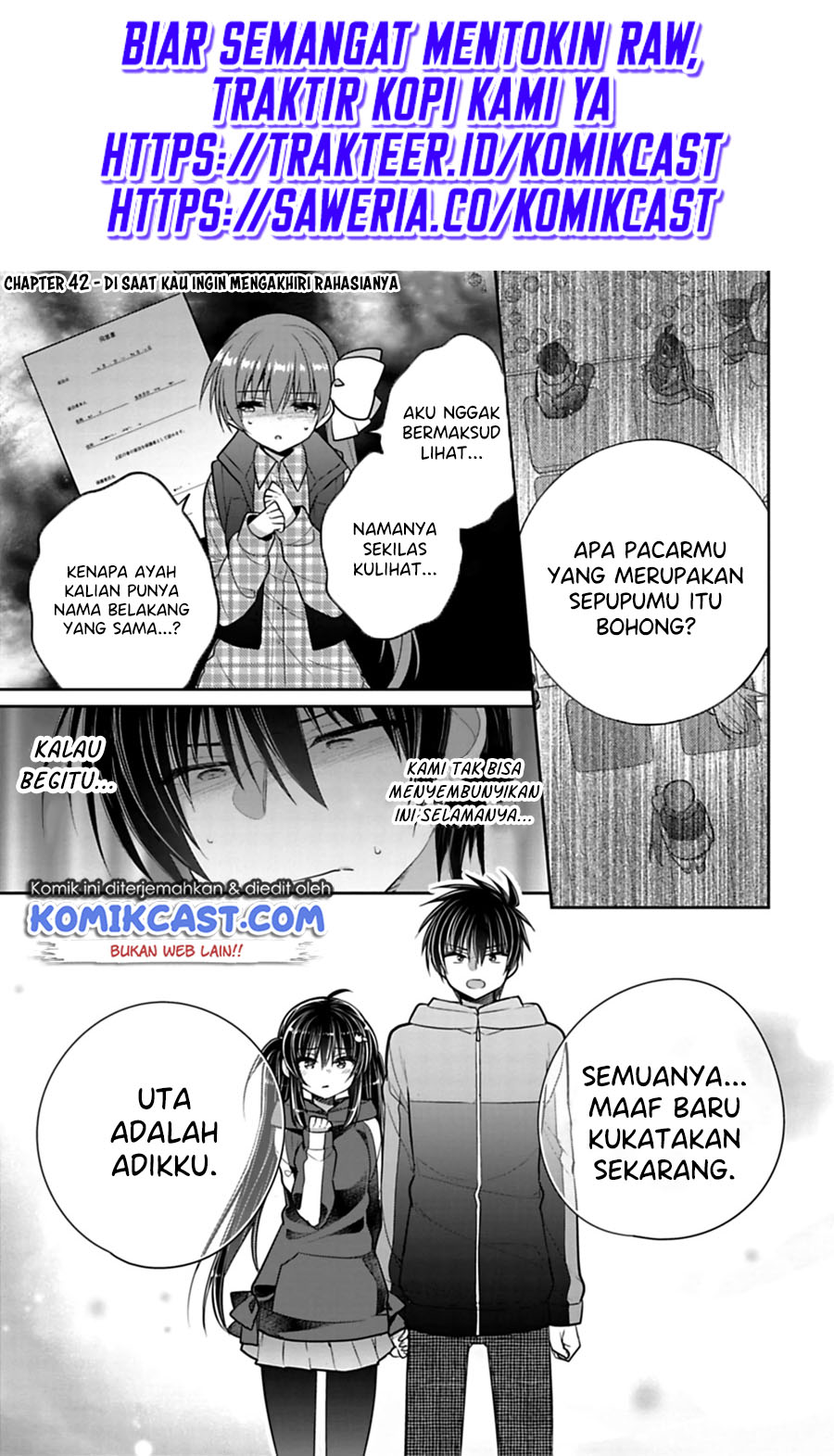 Siscon Ani to Brocon Imouto ga Shoujiki ni Nattara Chapter 42 Gambar 2