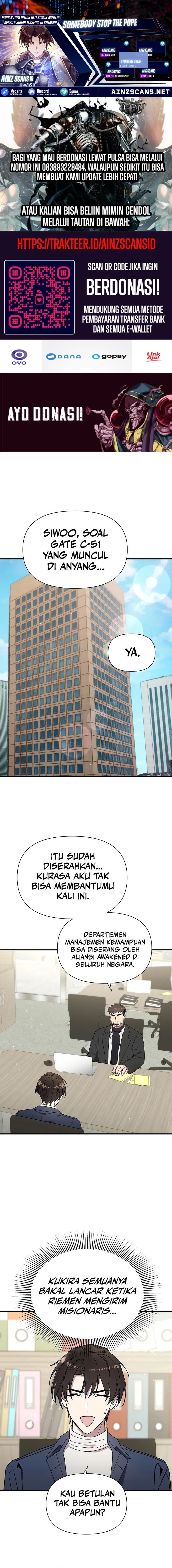 Somebody Stop the Pope Chapter 11 Gambar 1