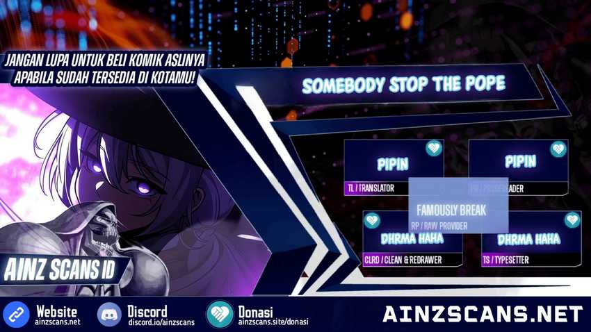 Somebody Stop the Pope Chapter 35 Gambar 1