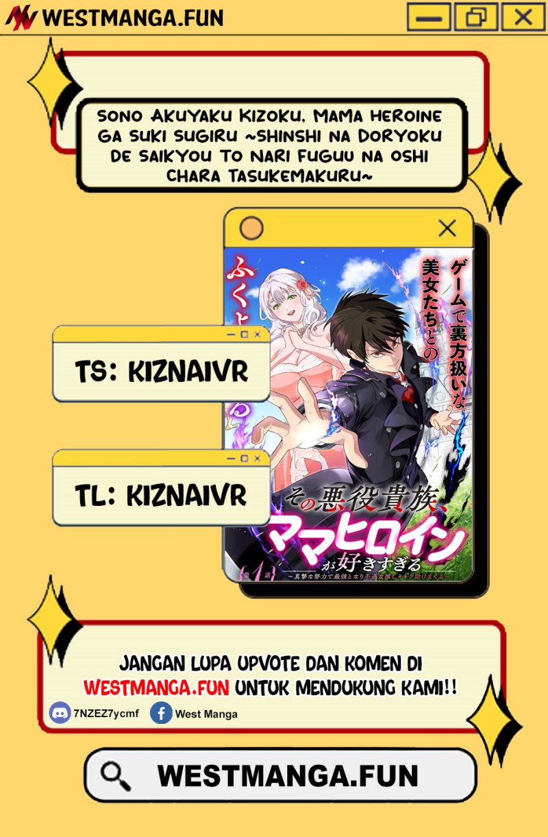 Sono Akuyaku Kizoku, Mama Heroine ga Suki Sugiru ~Shinshi na Doryoku de Saikyou to Nari Fuguu na Oshi Chara Tasukemakuru~ Chapter 01 Gambar 3