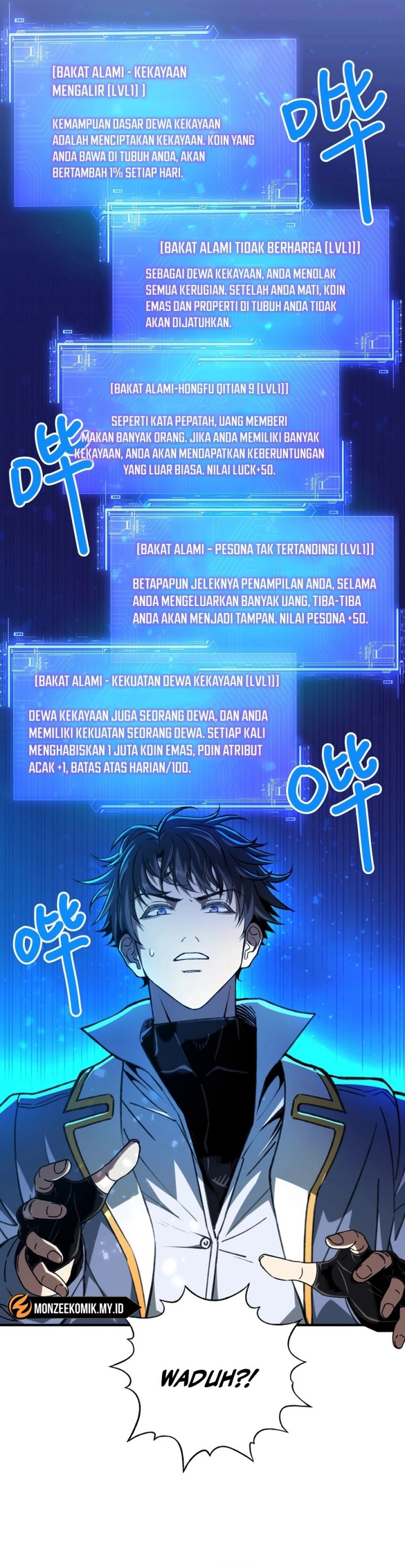 Start by changing your job to the God of Wealth and taming billions of divine pets! Chapter 02 Gambar 4