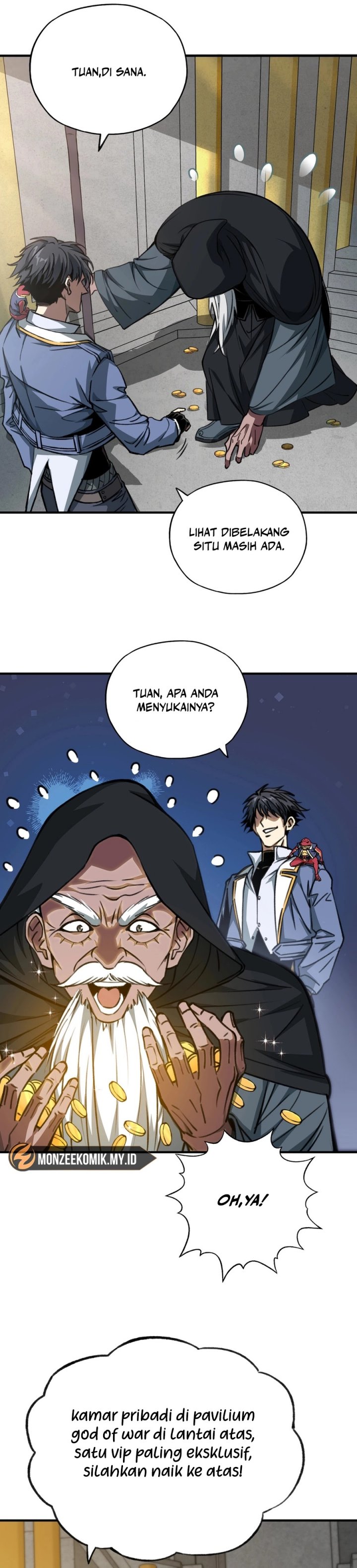 Start by changing your job to the God of Wealth and taming billions of divine pets! Chapter 02 Gambar 21