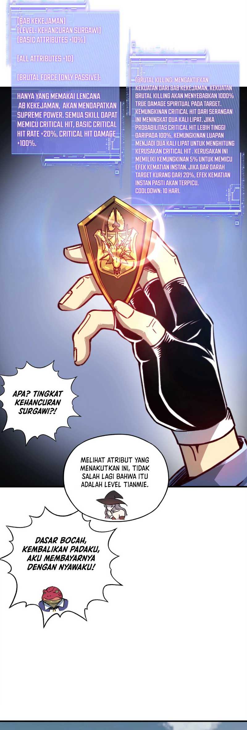 Start by changing your job to the God of Wealth and taming billions of divine pets! Chapter 04 Gambar 10