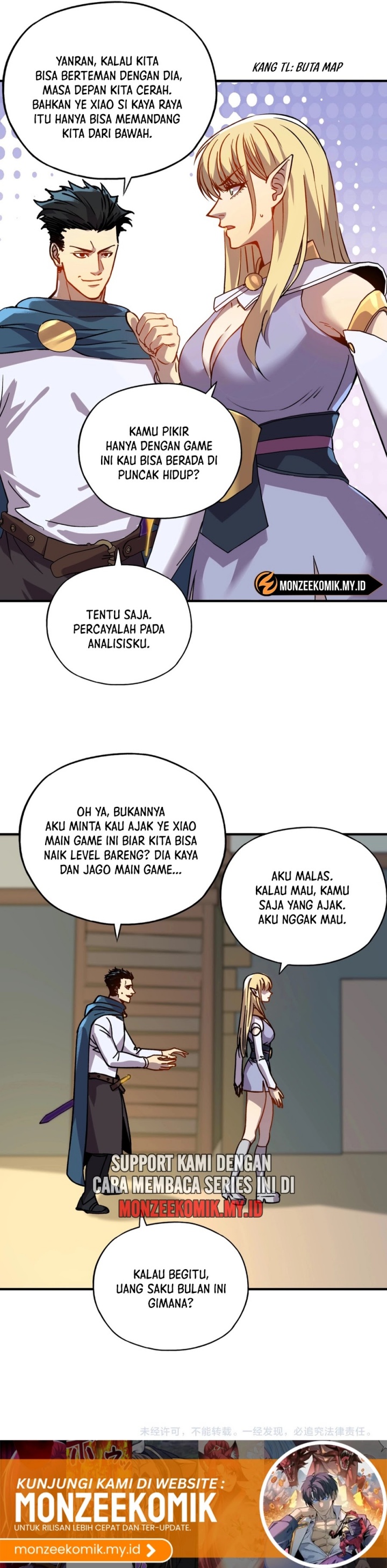 Start by changing your job to the God of Wealth and taming billions of divine pets! Chapter 06 Gambar 28