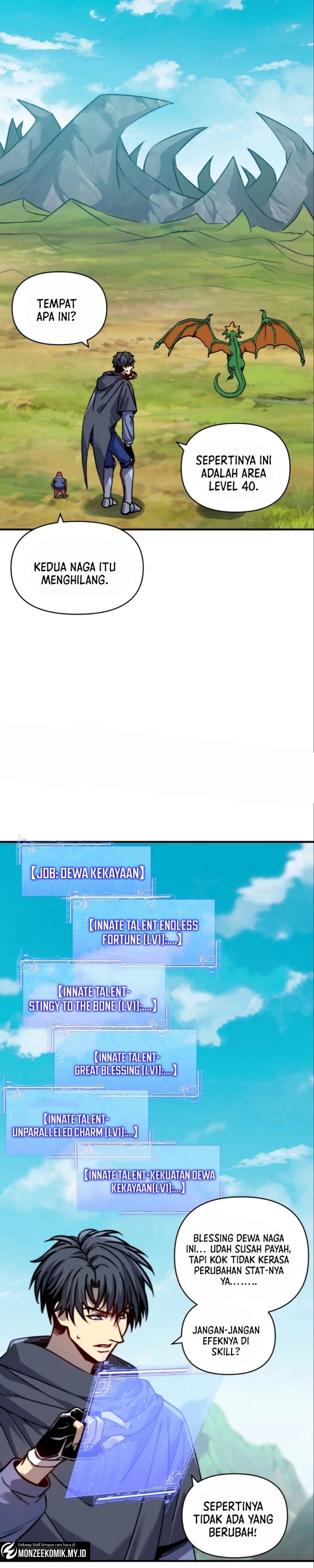 Start by changing your job to the God of Wealth and taming billions of divine pets! Chapter 16 Gambar 20