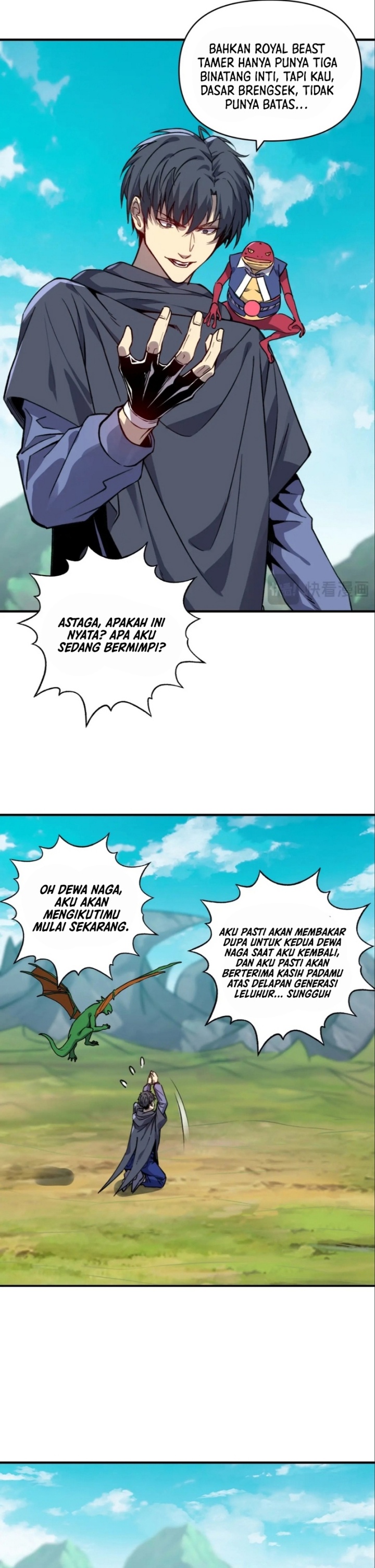 Start by changing your job to the God of Wealth and taming billions of divine pets! Chapter 16 Gambar 23