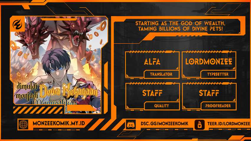 Start by changing your job to the God of Wealth and taming billions of divine pets! Chapter 21 Gambar 1