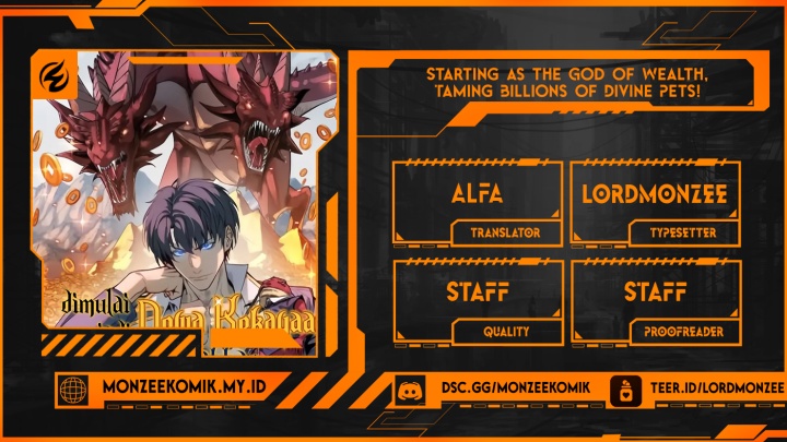 Start by changing your job to the God of Wealth and taming billions of divine pets! Chapter 23 Gambar 1