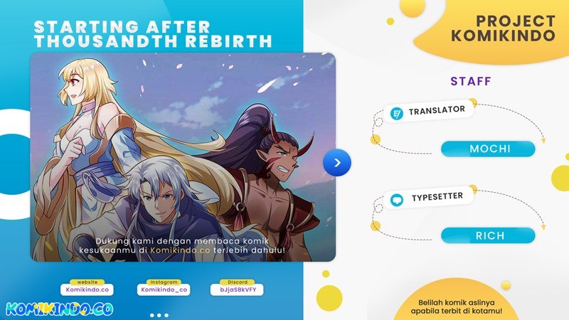 Starting After Thousandth Rebirth Chapter 01 Gambar 1
