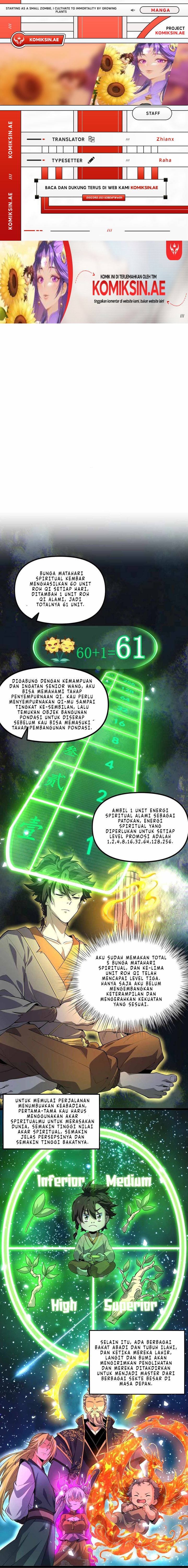 Starting as a Small Zombie, I Cultivate to Immortality by Growing Plants Chapter 06 Gambar 1