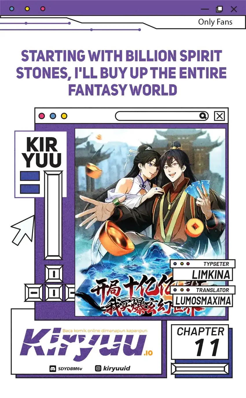 Starting with Ten Billion Spirit Stones, I Buy Out the Fantasy World Chapter 11 Gambar 1
