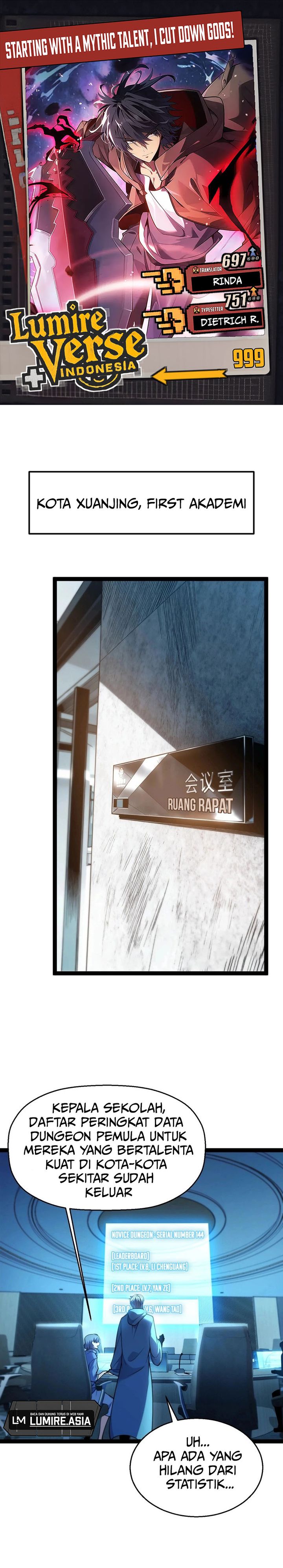 Starting with a Mythic Talent, I Cut Down Gods! Chapter 07 Gambar 1