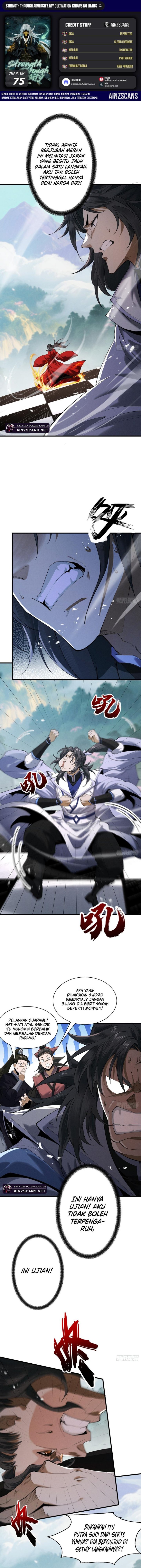 Strength Through Adversity, My Cultivation Knows No Limits Chapter 75 Gambar 1