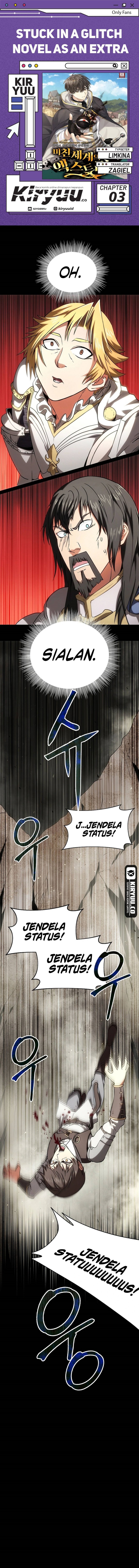 Stuck in a Glitch Novel as an Extra Chapter 03 Gambar 1