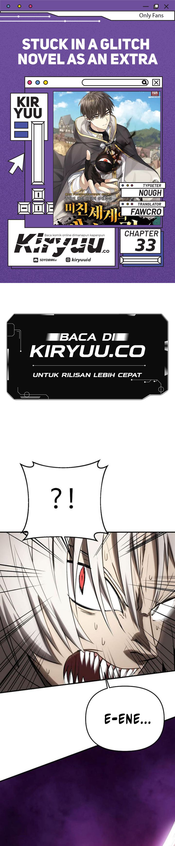 Stuck in a Glitch Novel as an Extra Chapter 33 Gambar 1