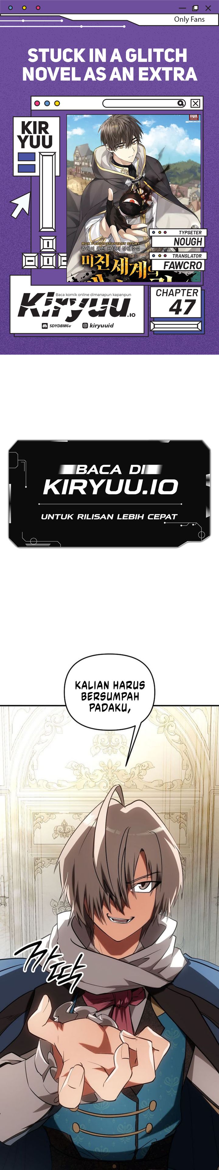 Stuck in a Glitch Novel as an Extra Chapter 47 Gambar 1