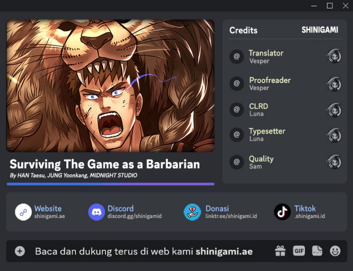 Survive as a Barbarian in the Game Chapter 60 Gambar 1